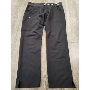 FIGS Technical Collection Kade Cargo Scrub Pants Womens XLT Black Tall